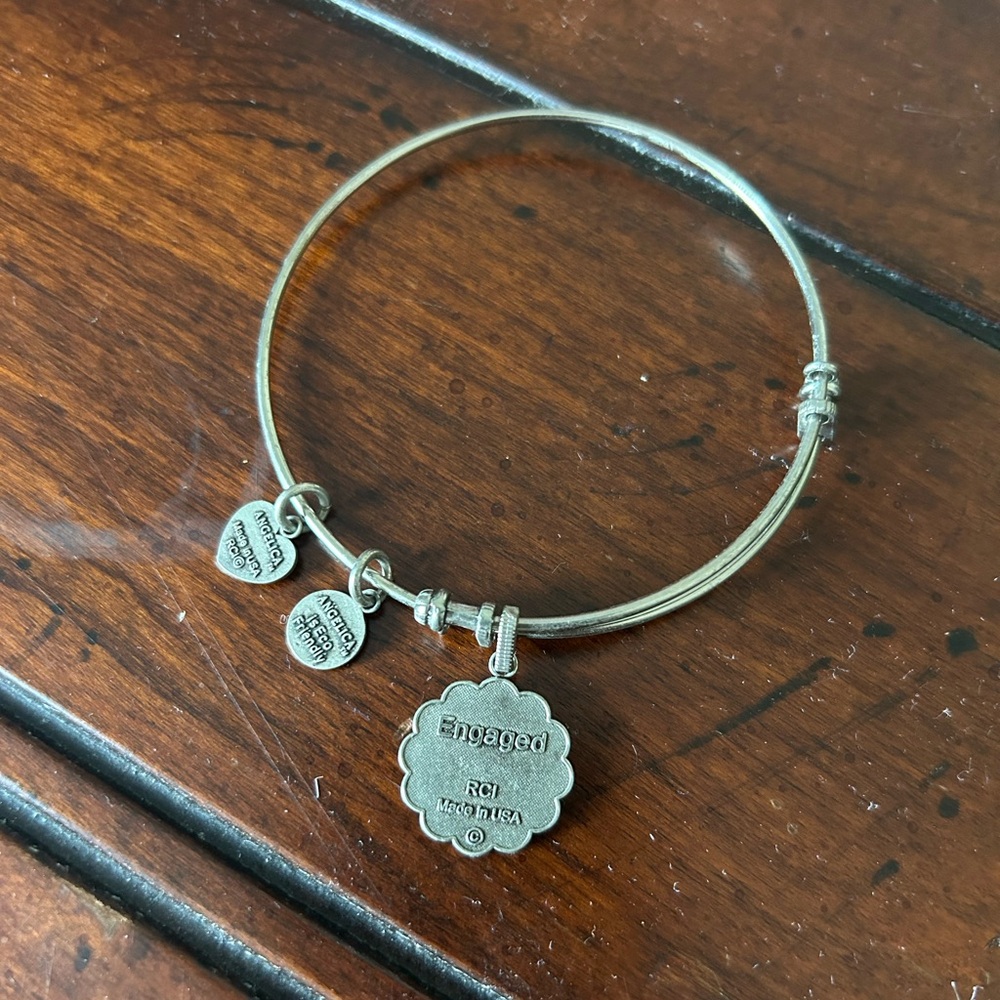 Alex and Ani Silver Engaged Bracelet